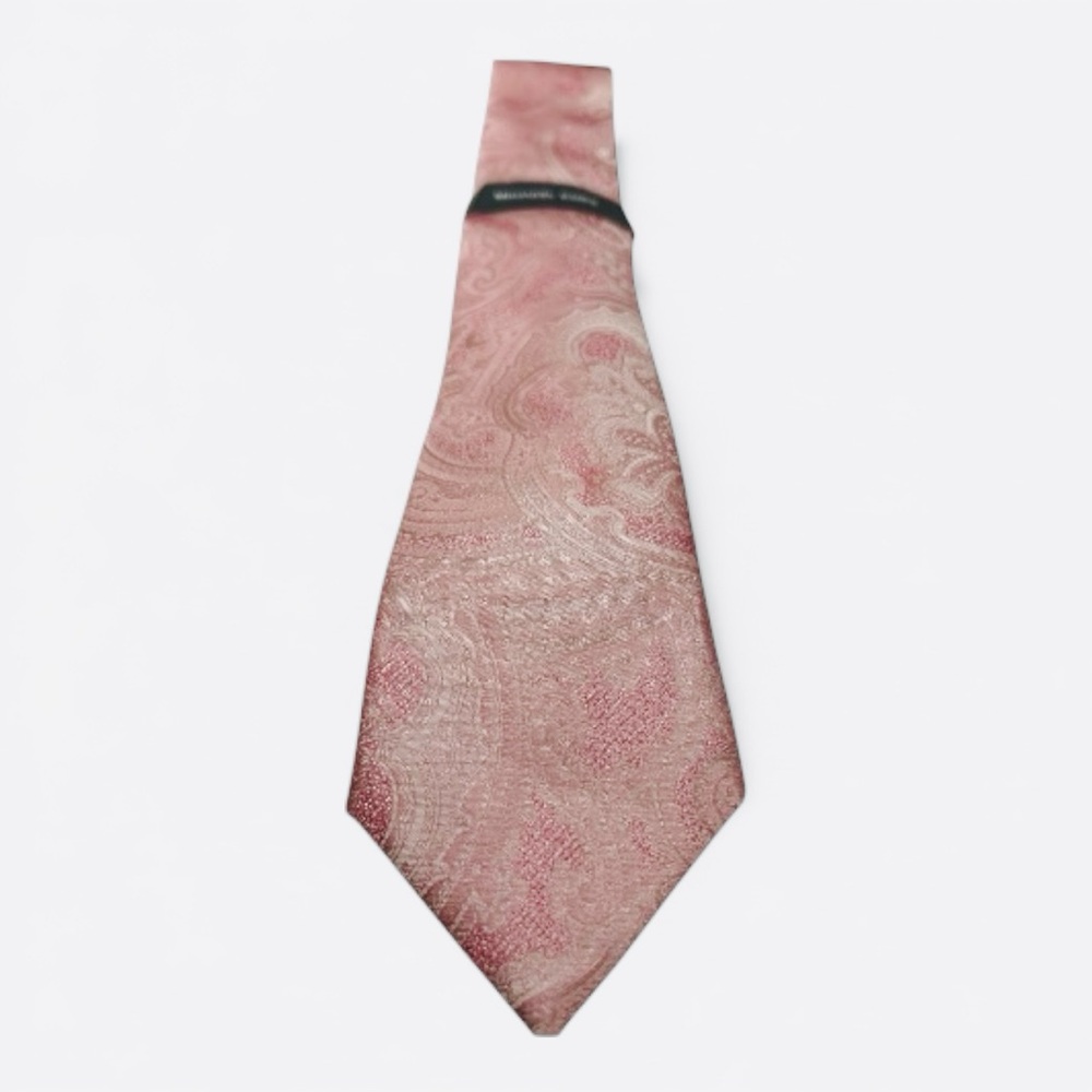 Michael Kors Men’s Paisley Neck Tie Pink One Size NWT